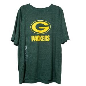 NFL Green Bay Packers Mens Shirt Green Football Sportswear Streetwear L NWOT
